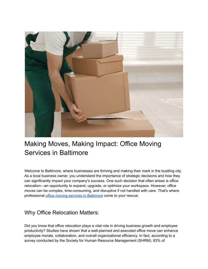 making moves making impact office moving services