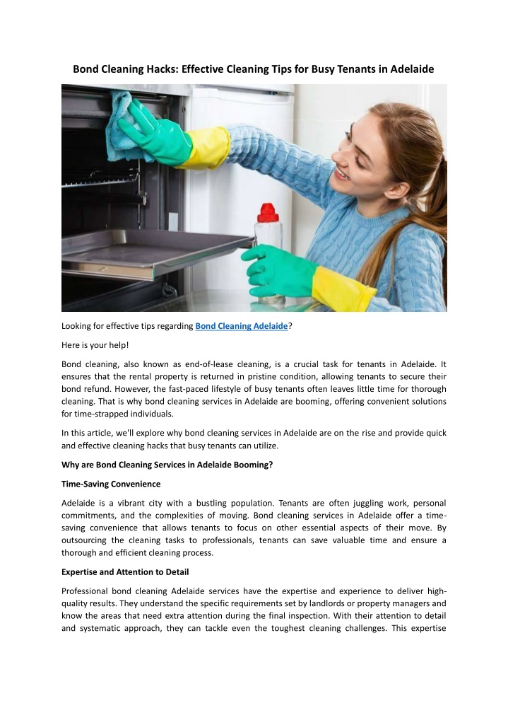 bond cleaning hacks effective cleaning tips