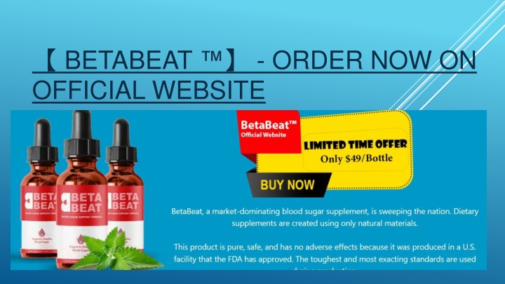 betabeat order now on official website