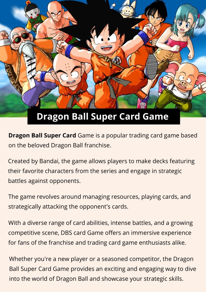 dragon ball super card game