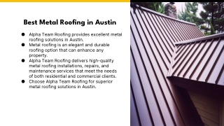 metal roofing austin Texas Areas - Alpha Team roofing