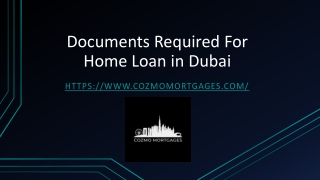 Documents Required For Home Loan