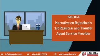 Overview Of The Services Provided By SAG Registrar and Transfer Agent