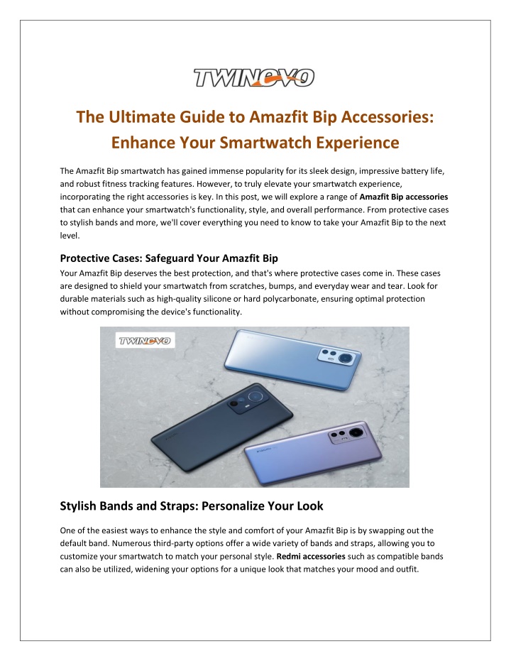 the ultimate guide to amazfit bip accessories