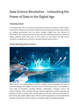 datasciencerevolution unleashingthe