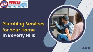 Plumbing Services for Your Home in Beverly Hills