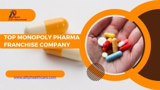 Top Monopoly Pharma Franchise Company - Ality Healthcare