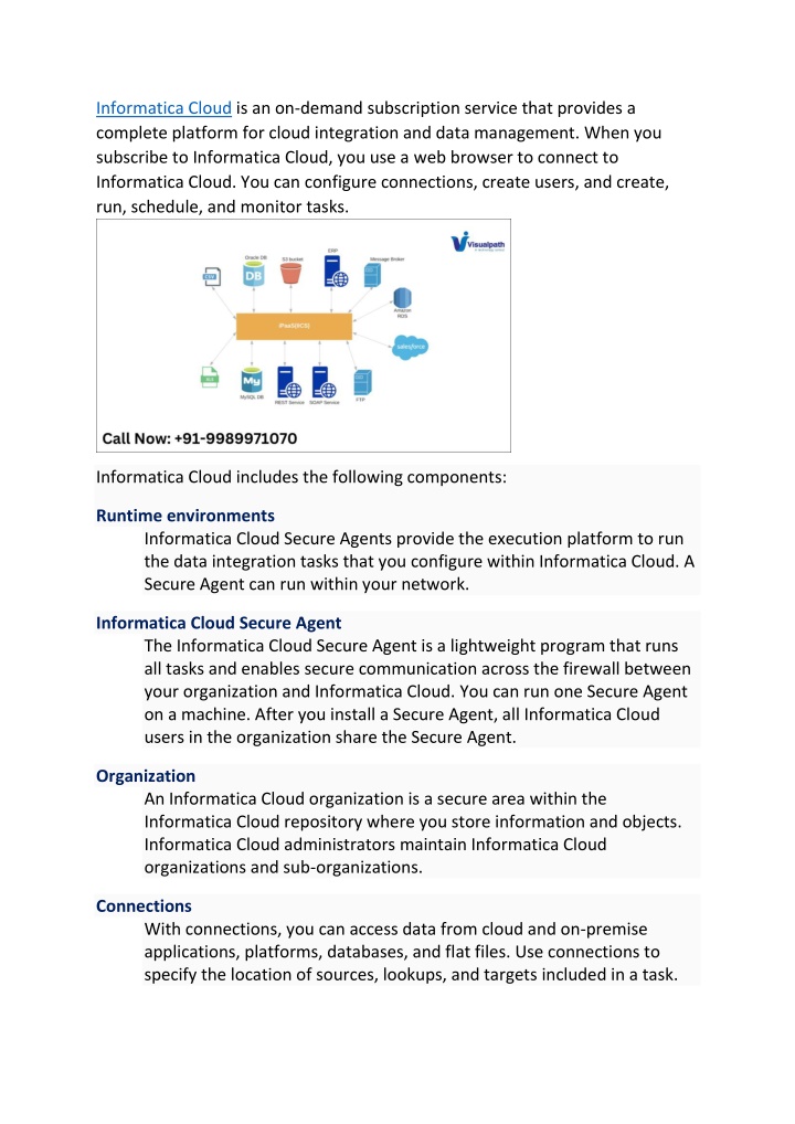 informatica cloud is an on demand subscription