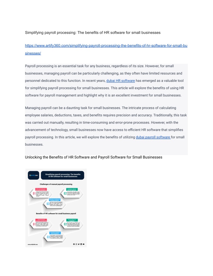 simplifying payroll processing the benefits