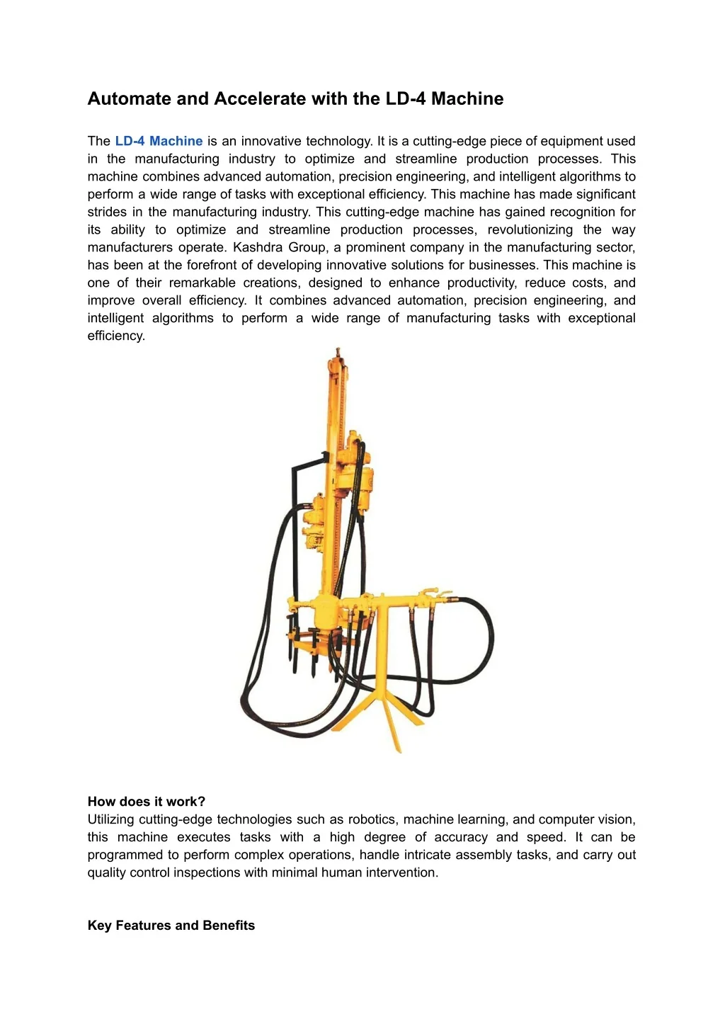 PPT - Automate and Accelerate with the LD-4 Machine PowerPoint ...