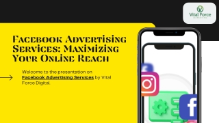 Facebook Advertising Services Maximizing Your Online Reach