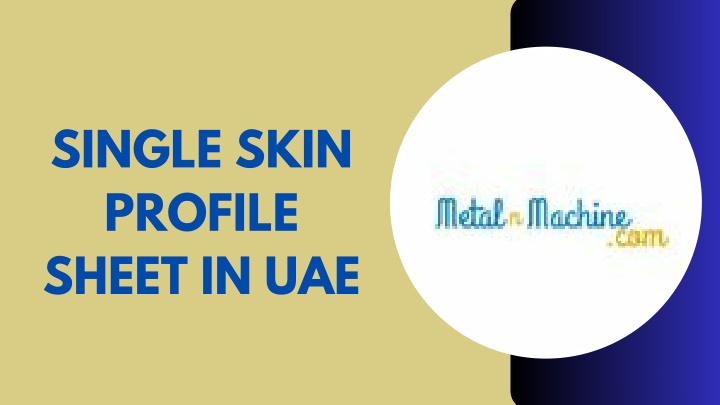 single skin profile sheet in uae