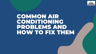 common air conditioning problems