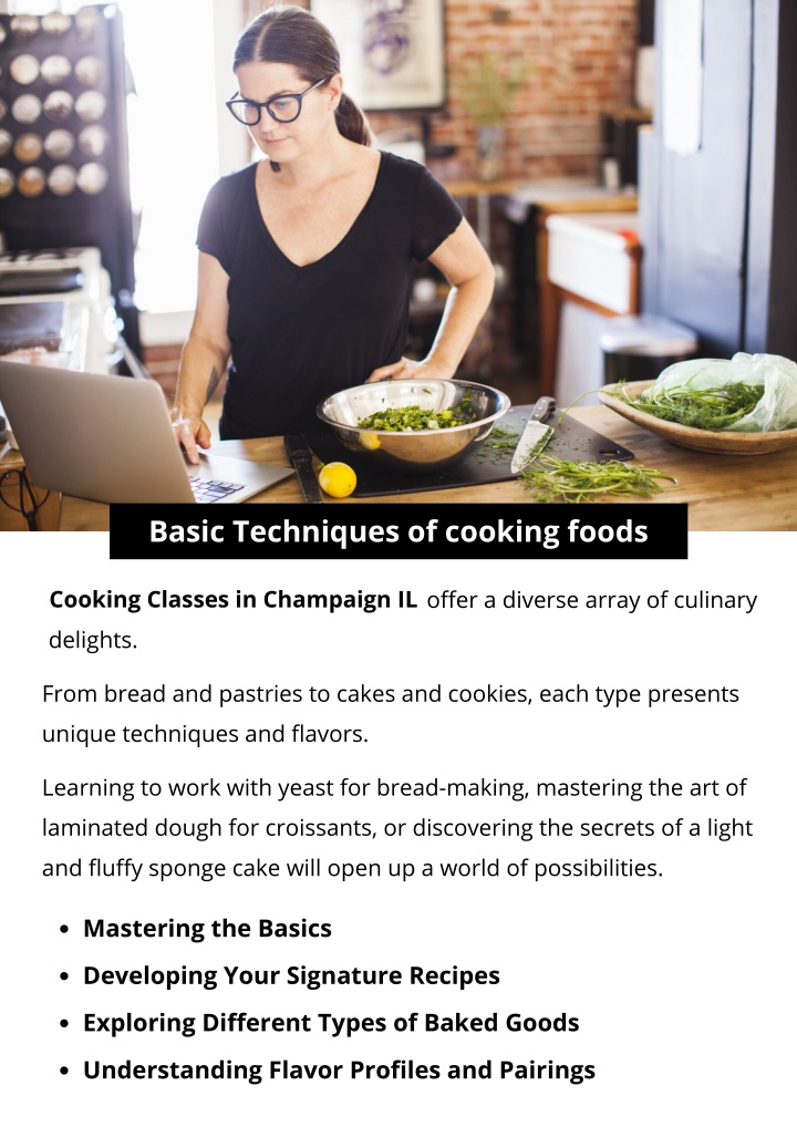 basic techniques of cooking foods