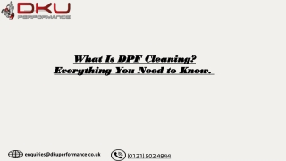 what is dpf cleaning everything you need to know