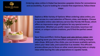 Flower and Cake Delivery Dubai | Florida Hills Dubai