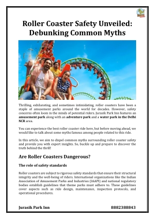 roller coaster safety unveiled debunking common