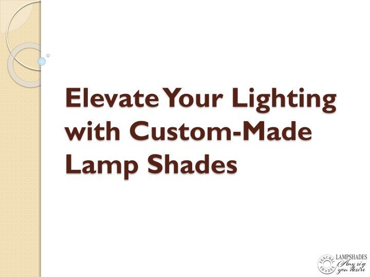 elevate your lighting with custom made lamp shades