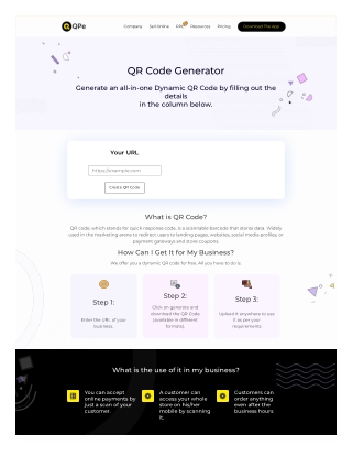 Use Free QR Code Generator for Store | QPe