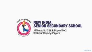 NEW INDIA SENIOR SECONDARY SCHOOL | BEST CBSE SCHOOL IN PINJORE