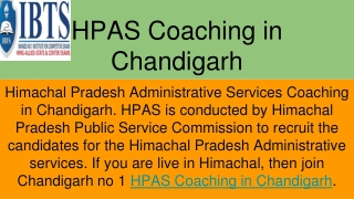 HPAS Coaching in Chandigarh