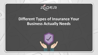 different types of insurance your business actually needs
