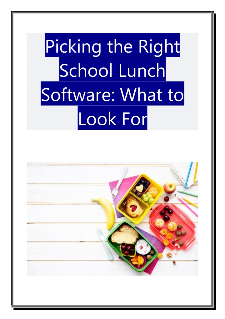picking the right school lunch software what