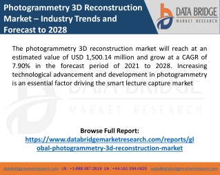 photogrammetry 3d reconstruction market industry