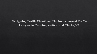 Navigating Traffic Violations 1