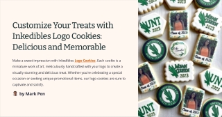 Customize Your Treats with Inkedibles Logo Cookies: Delicious and Memorable