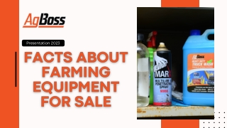 Facts About Farming Equipment For Sale