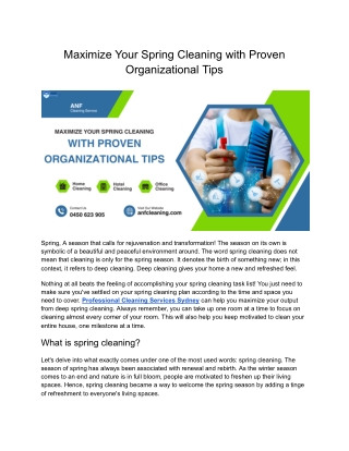 Maximize Your Spring Cleaning with Proven Organizational Tips