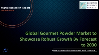 Gourmet Powder Market to Showcase Robust Growth By Forecast to 2030