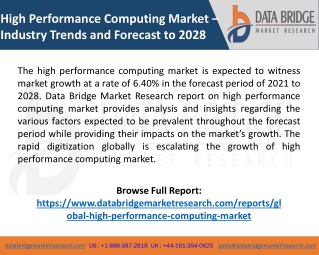 high performance computing market industry trends