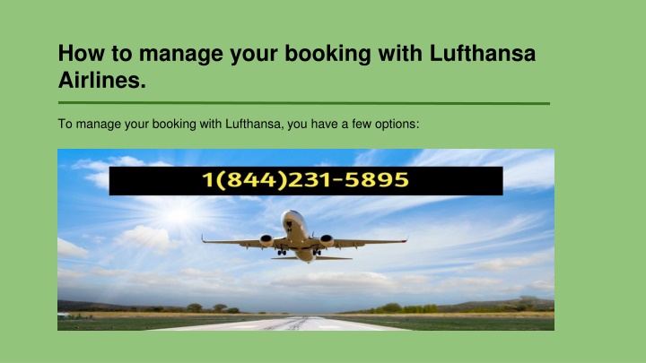 how to manage your booking with lufthansa airlines