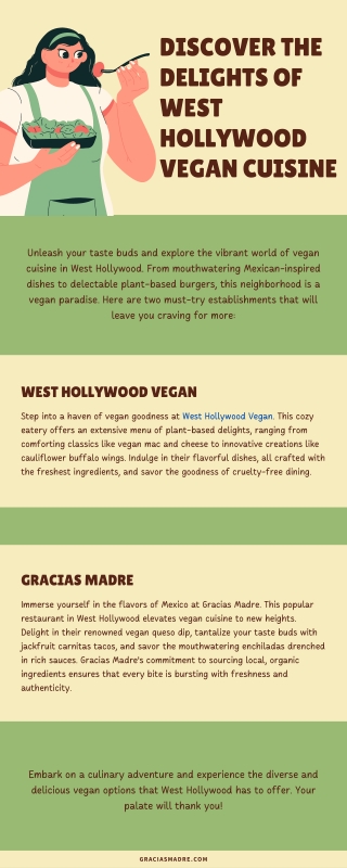 Discover the delights of west hollywood vegan cuisine