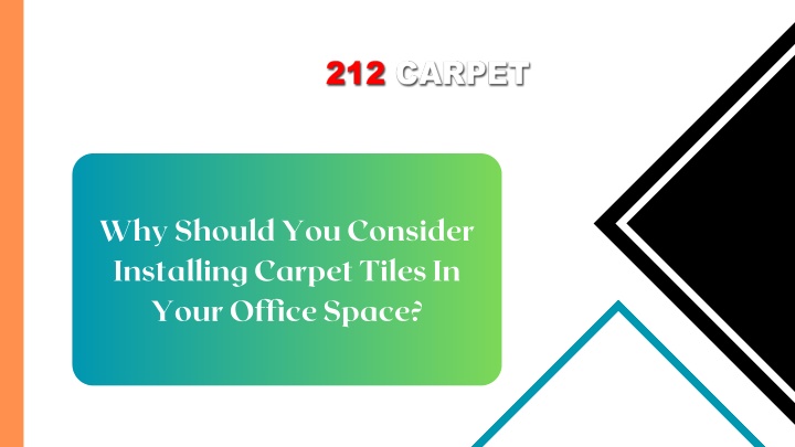why should you consider installing carpet tiles