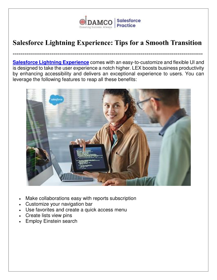 salesforce lightning experience tips for a smooth