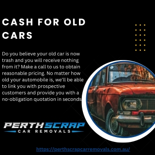 Cash For Old Cars | Perth Scrap Car Removals