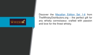 Macallan Edition Set 1-6  Thewhiskydistributors.org