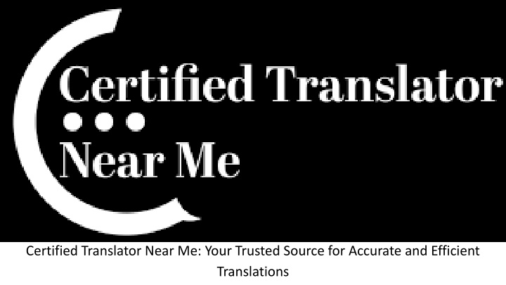 certified translator near me your trusted source