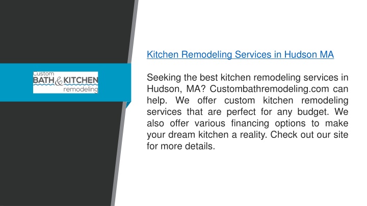 kitchen remodeling services in hudson ma seeking