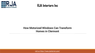How Motorized Windows Can Transform Homes in Clermont