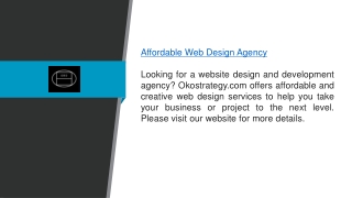 Affordable Web Design Agency Okostrategy.com
