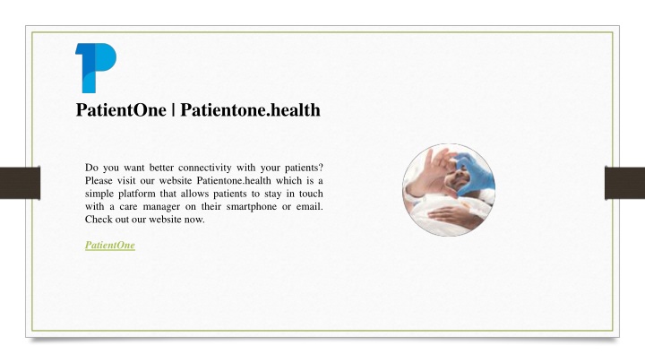 patientone patientone health
