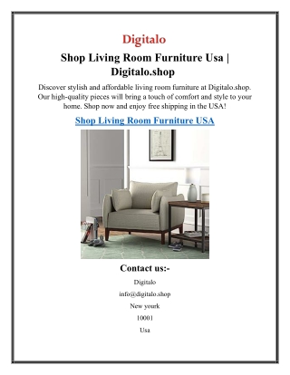 Shop Living Room Furniture Usa  Digitalo.shop