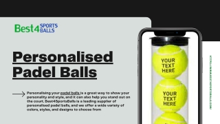 Personalised Padel Balls