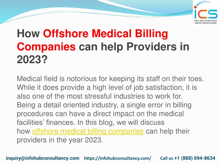how offshore medical billing companies can help