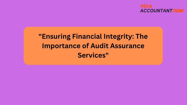 ensuring financial integrity the importance