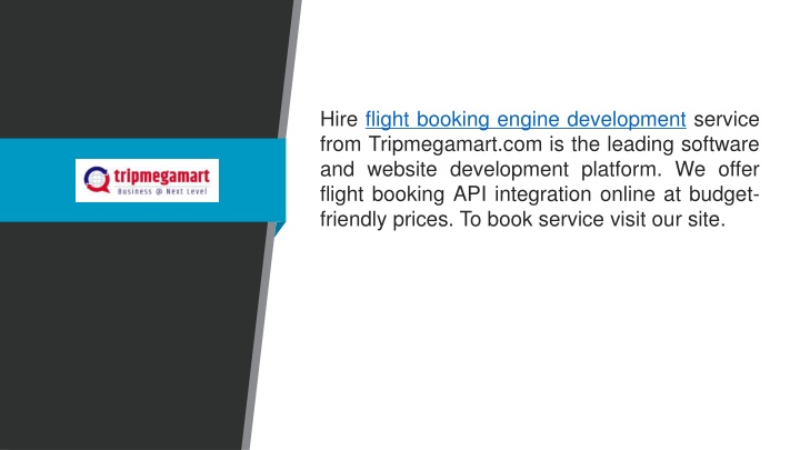 hire flight booking engine development service